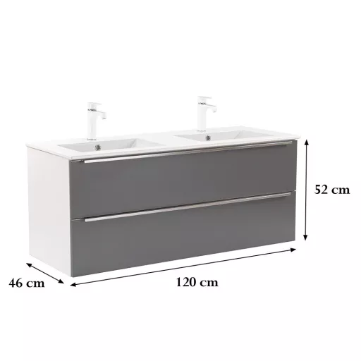 Vario Trim 120 alsó szekrény mosdóval - WaterMarkt.hu