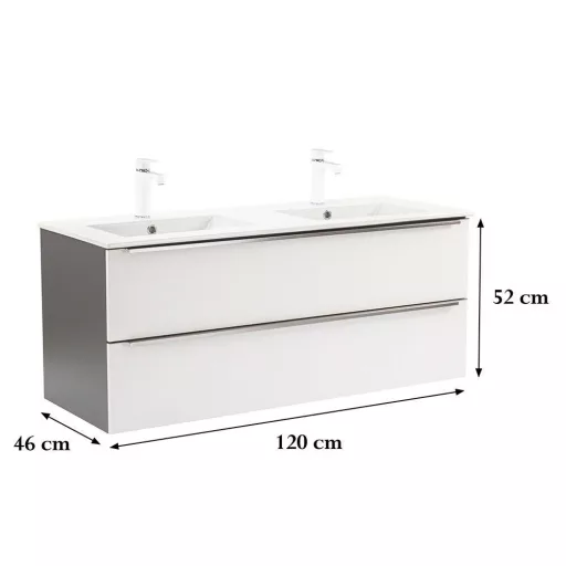 Vario Trim 120 alsó szekrény mosdóval - WaterMarkt.hu