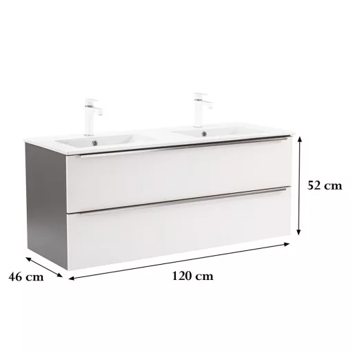 Vario Trim 120 alsó szekrény mosdóval - WaterMarkt.hu