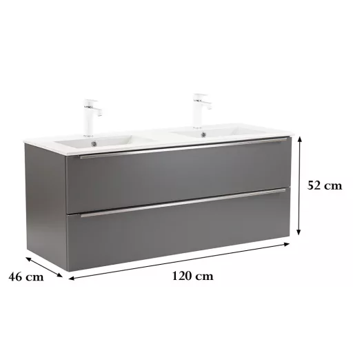 Vario Trim 120 alsó szekrény mosdóval - WaterMarkt.hu