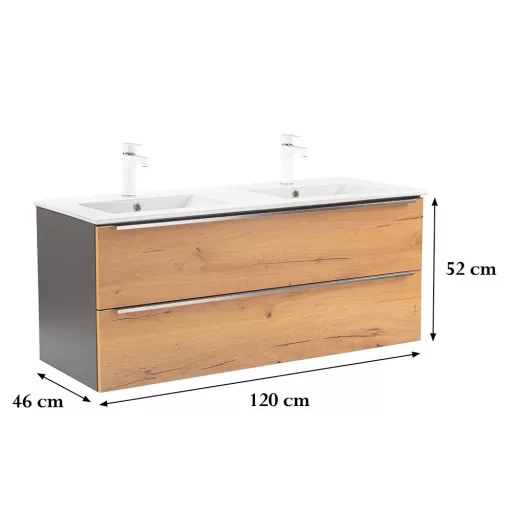 Vario Trim 120 alsó szekrény mosdóval - WaterMarkt.hu