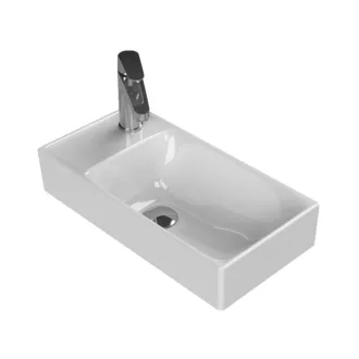 CeraStyle SHARP - BAL CSAPLYUKAS - porcelán mosdókagyló - 50 x 25 cm - WaterMarkt.hu