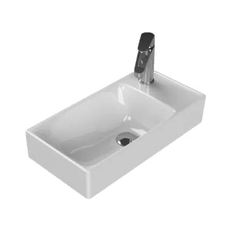 CeraStyle SHARP - JOBB CSAPLYUKAS - porcelán mosdókagyló - 50 x 25 cm - WaterMarkt.hu