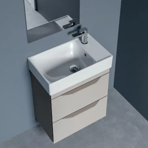 CeraStyle SHARP - JOBB CSAPLYUKAS - porcelán mosdókagyló - 50 x 25 cm - WaterMarkt.hu