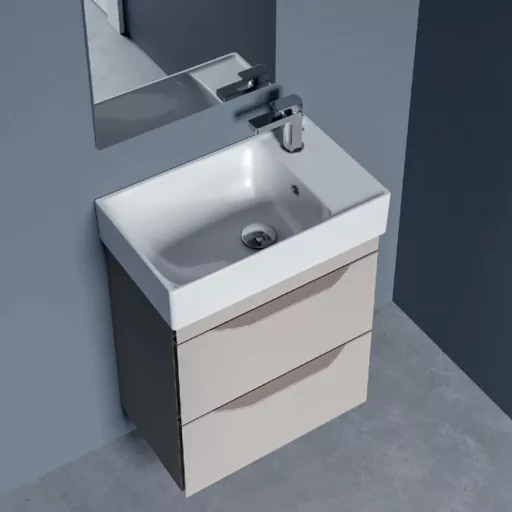 CeraStyle SHARP - JOBB CSAPLYUKAS - porcelán mosdókagyló - 50 x 25 cm - WaterMarkt.hu
