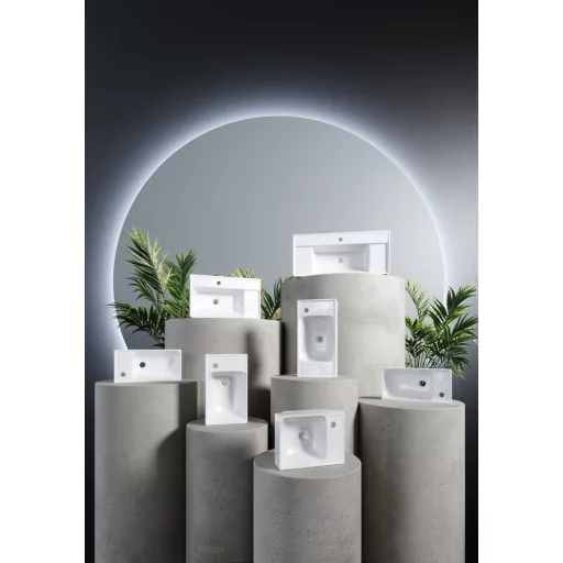 CeraStyle SHARP - JOBB CSAPLYUKAS - porcelán mosdókagyló - 50 x 25 cm - WaterMarkt.hu