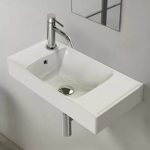 CeraStyle SHARP - BAL CSAPLYUKAS - porcelán mosdókagyló - 60 x 30 cm - WaterMarkt.hu