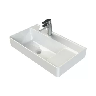 CeraStyle SHARP - KESKENY - porcelán mosdókagyló - 65 x 38 cm - WaterMarkt.hu