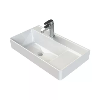 CeraStyle SHARP - KESKENY - porcelán mosdókagyló - 65 x 38 cm - WaterMarkt.hu