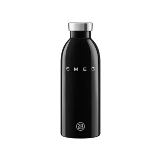   SMEG x 24Bottles® CLIMA Bottle 500 ml-es dupla falú rozsdamentes acél termosz, fekete
