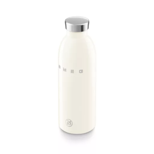 SMEG x 24Bottles® CLIMA Bottle 500 ml-es dupla falú rozsdamentes acél termosz, bézs