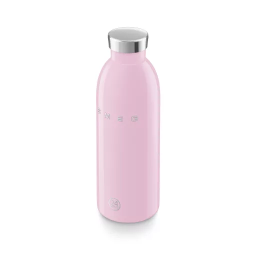SMEG x 24Bottles® CLIMA Bottle 500 ml-es dupla falú rozsdamentes acél termosz, rózsaszín