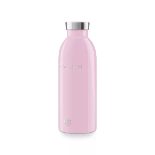 SMEG x 24Bottles® CLIMA Bottle 500 ml-es dupla falú rozsdamentes acél termosz, rózsaszín