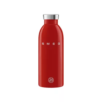   SMEG x 24Bottles® CLIMA Bottle 500 ml-es dupla falú rozsdamentes acél termosz, piros