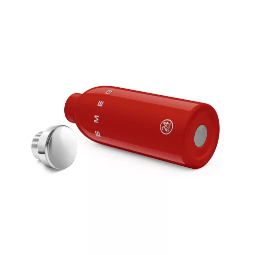 SMEG x 24Bottles® CLIMA Bottle 500 ml-es dupla falú rozsdamentes acél termosz, piros