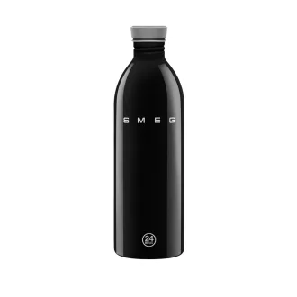   SMEG x 24Bottles® URBAN Bottle 1 literes rozsdamentes acél kulacs, fekete