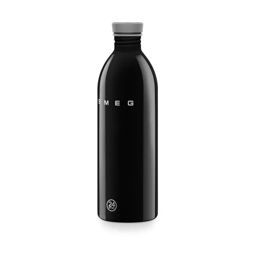 SMEG x 24Bottles® URBAN Bottle 1 literes rozsdamentes acél kulacs, fekete