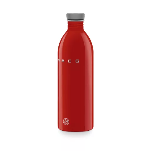 SMEG x 24Bottles® URBAN Bottle 1 literes rozsdamentes acél kulacs, piros
