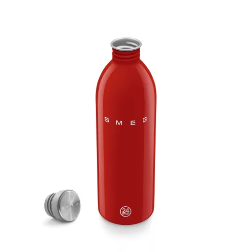 SMEG x 24Bottles® URBAN Bottle 1 literes rozsdamentes acél kulacs, piros