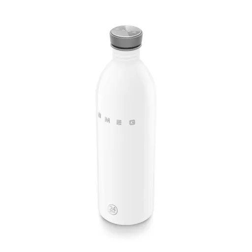 SMEG x 24Bottles® URBAN Bottle 1 literes rozsdamentes acél kulacs, fehér