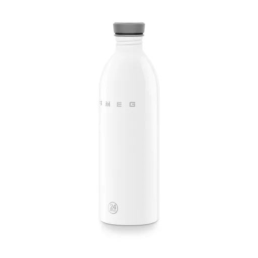 SMEG x 24Bottles® URBAN Bottle 1 literes rozsdamentes acél kulacs, fehér