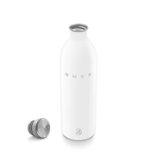 SMEG x 24Bottles® URBAN Bottle 1 literes rozsdamentes acél kulacs, fehér