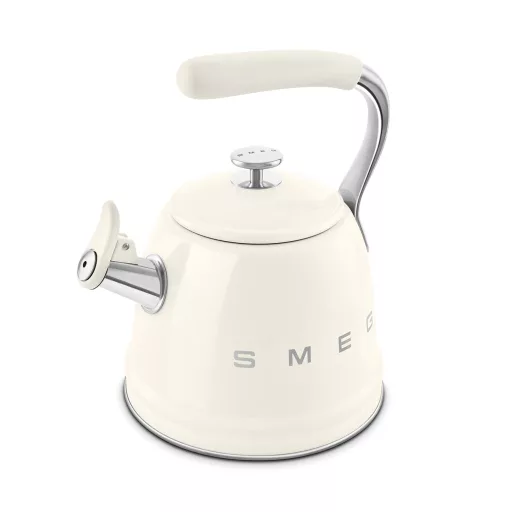 SMEG VÍZFORRALÓ TEÁSKANNA, retro, síppal, bézs