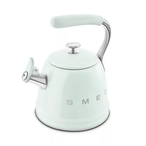SMEG VÍZFORRALÓ TEÁSKANNA, retro, síppal, világoszöld
