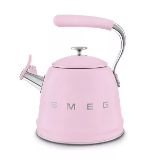 SMEG VÍZFORRALÓ TEÁSKANNA, retro, síppal, rózsaszín