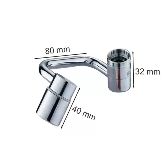 Flexibilis forgatható csap hosszabbító - WaterMarkt.hu