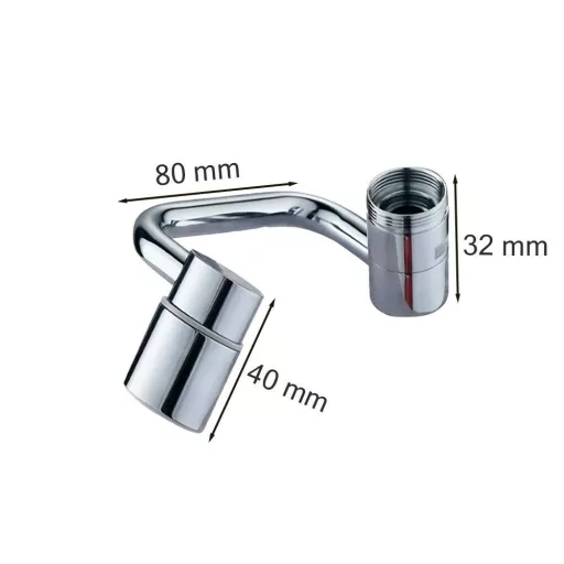 Flexibilis forgatható csap hosszabbító - WaterMarkt.hu