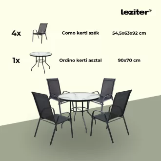 Tanger 4+1 kerti bútor garnitúra szett - WaterMarkt.hu