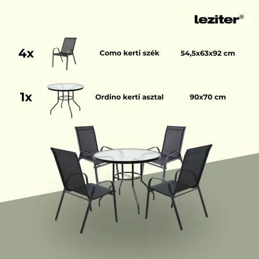 Tanger 4+1 kerti bútor garnitúra szett - WaterMarkt.hu
