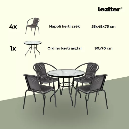 Lund 4+1 kerti bútor garnitúra szett - WaterMarkt.hu