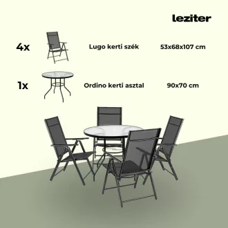 Tessa 4+1 kerti bútor garnitúra szett - WaterMarkt.hu