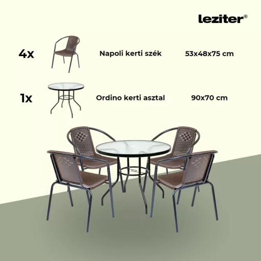 Lund 4+1 kerti bútor garnitúra szett - WaterMarkt.hu