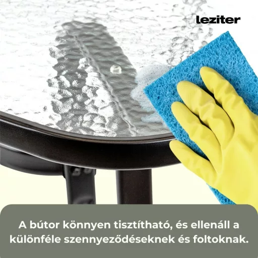 Canillo fémvázas üveg kerti asztal - WaterMarkt.hu