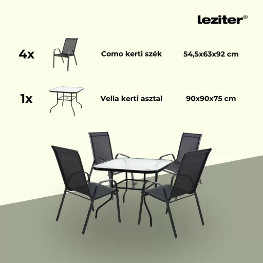Juba 4+1 kerti bútor garnitúra szett - WaterMarkt.hu