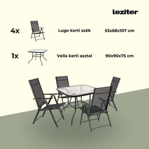 Amira 4+1 kerti bútor garnitúra szett - WaterMarkt.hu