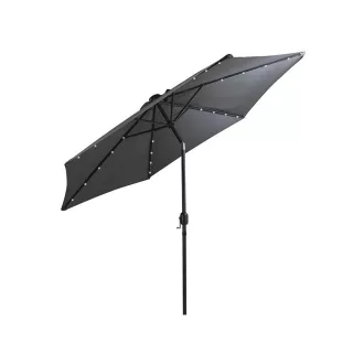 Solari kerti napernyő led lámpával szürke 300 cm - WaterMarkt.hu