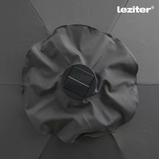Solari kerti napernyő led lámpával szürke 300 cm - WaterMarkt.hu