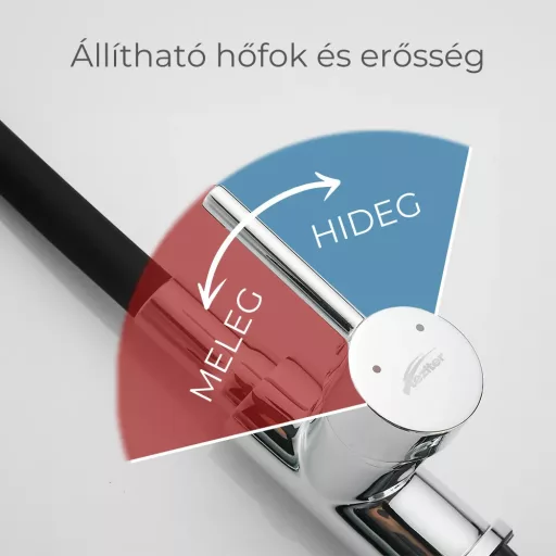Corin álló mosogató csaptelep flexibilis kifolyócsővel fekete - WaterMarkt.hu