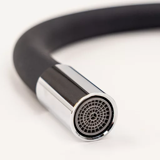 Corin álló mosogató csaptelep flexibilis kifolyócsővel fekete - WaterMarkt.hu