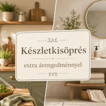 Készlet kisöprés extra árengedménnyel